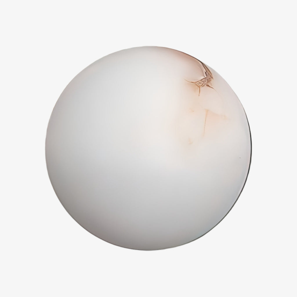 OrbisMuse Elegant Natural Stone Globe Wall Sconce - Minimalist Light for Hallways | Souliia