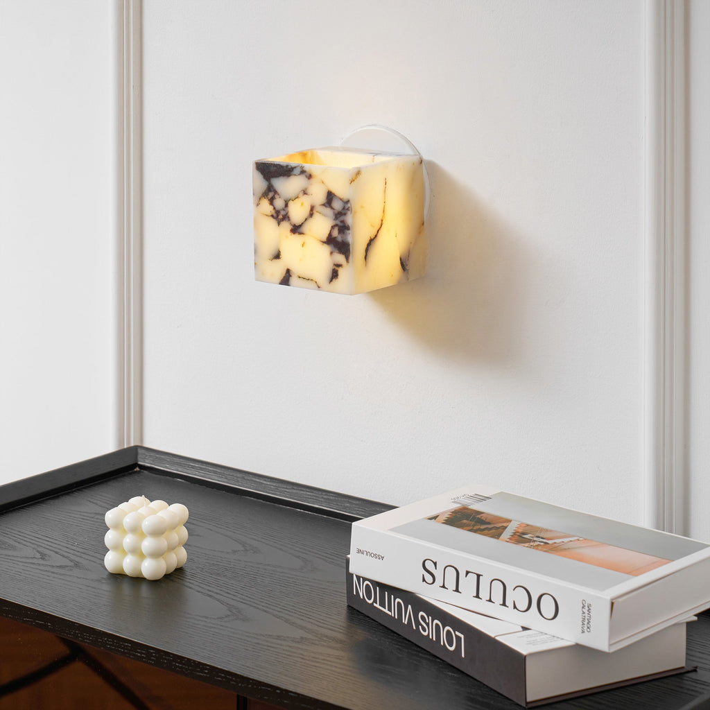 Square Marble Wall Lamp | Souliia