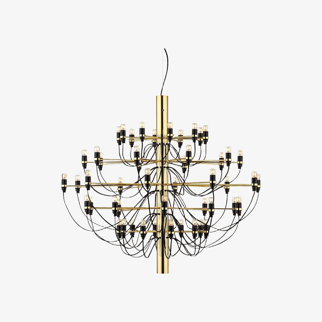 Tendrila zeitgenössischer Mehrfach-Licht-Kronleuchter - Industrie-inspiriertes Design Metallaufhängung für Lounges N01 | Souliia