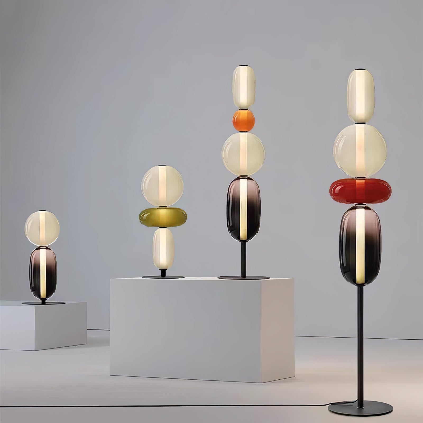 Buntglas Stehlampe | Souliia