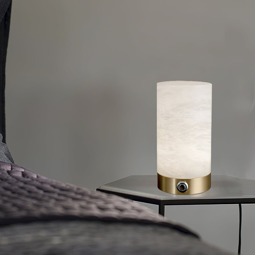 Totem Alabaster Table Lamp (built-in battery) | Souliia