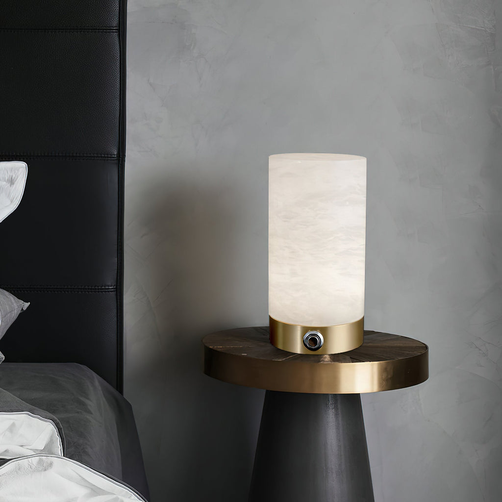 Totem Alabaster Table Lamp (built-in battery) | Souliia