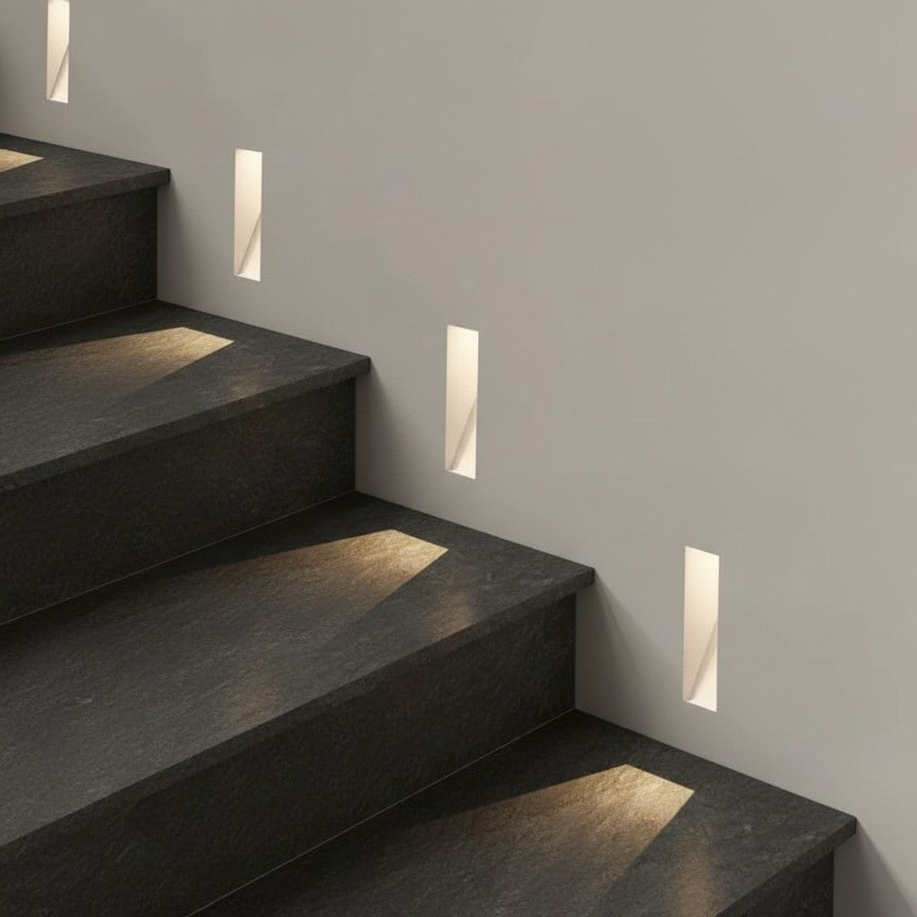 Stary LED Sensor Wandleuchte – Rahmenlose eingelassene Treppenlampe für Flur | Souliia