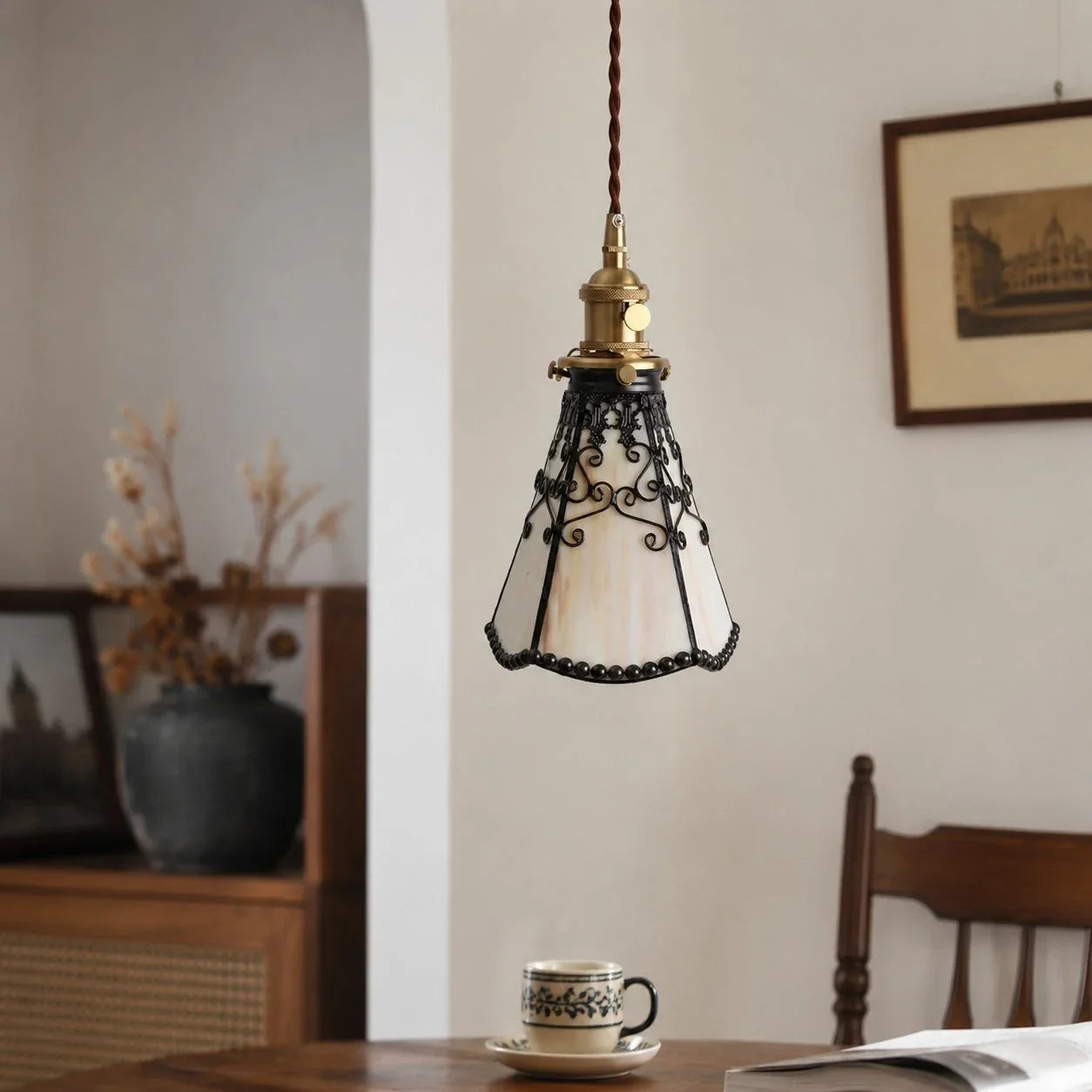 Tiffany-Stil Buntglas Pendelleuchte | Souliia