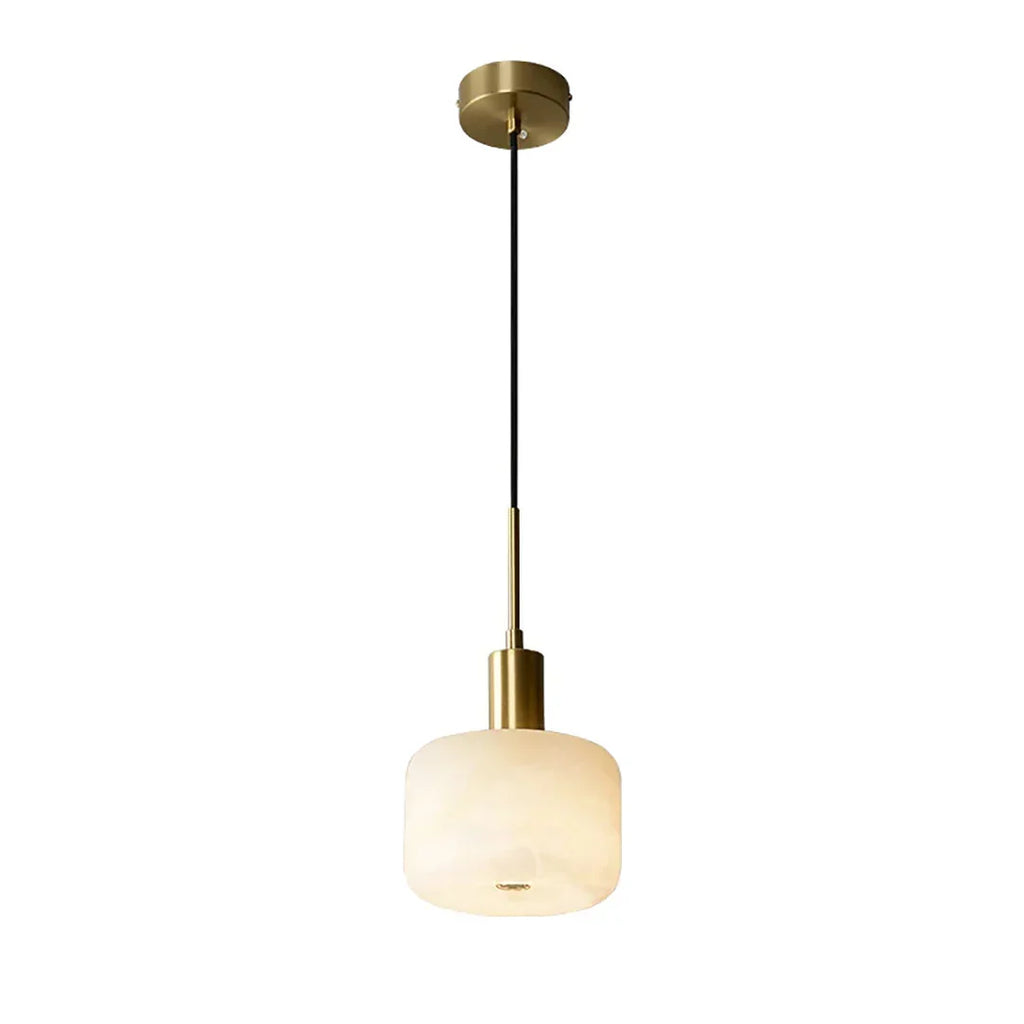 Velia minimalistisk agernformet alabastpendel | Souliia