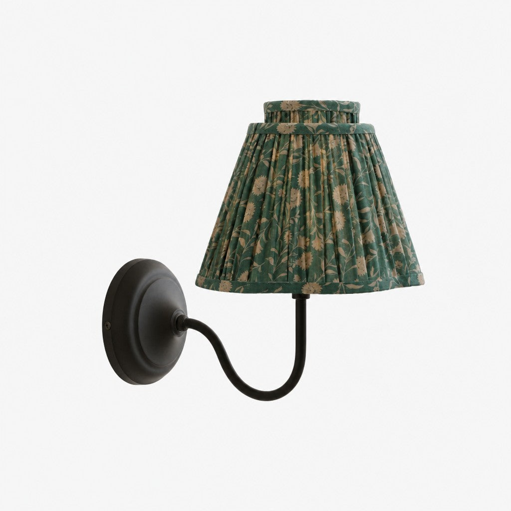 Solmire Contemporary Fabric Wall Sconce Fabric Metal Wall Light for Bedroom and Hallway Study Room | Souliia