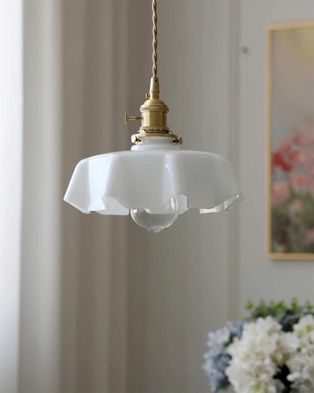 Skirted Ripple Pendant Lamp | Souliia