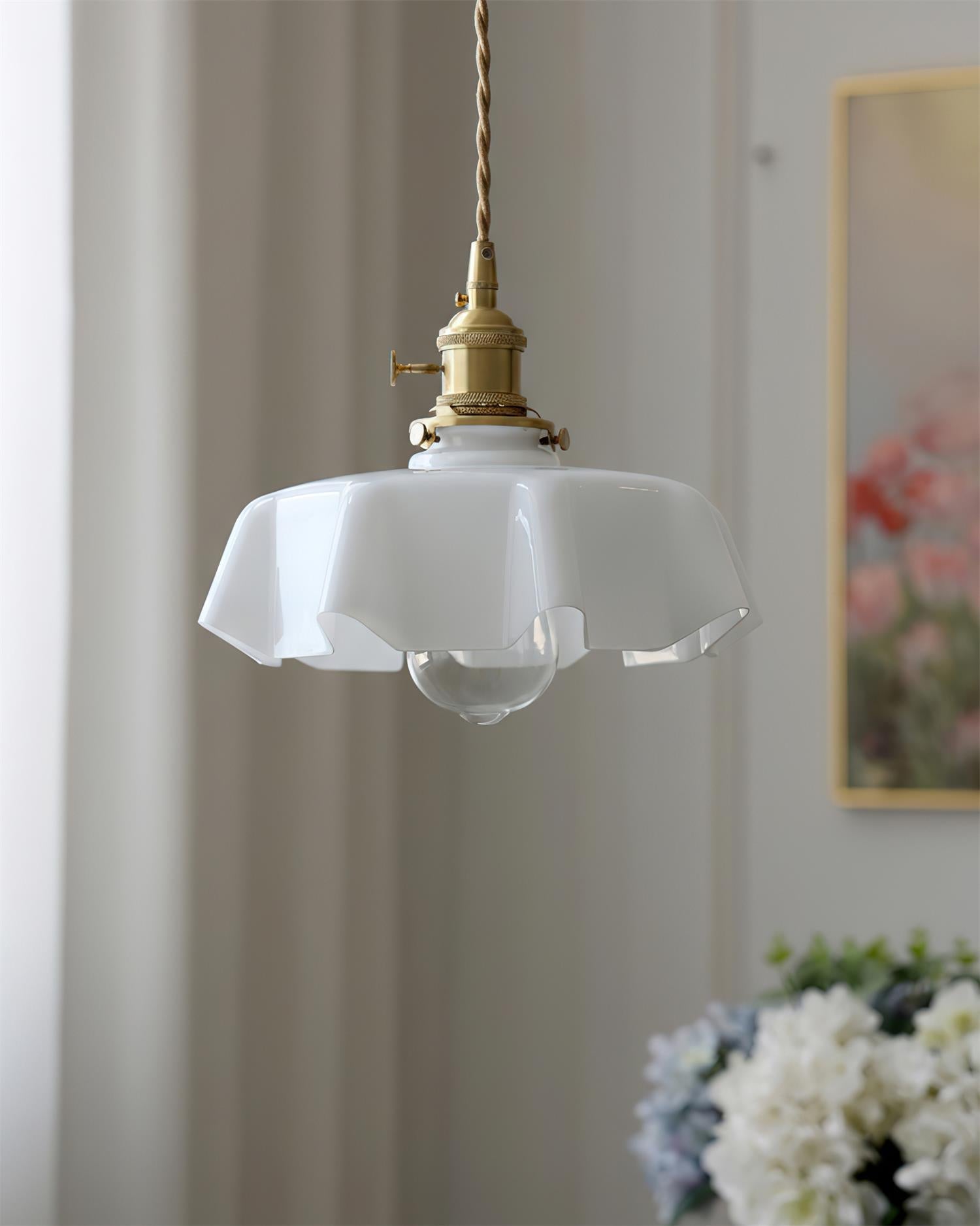 Skirted Ripple Pendant Lamp | Souliia