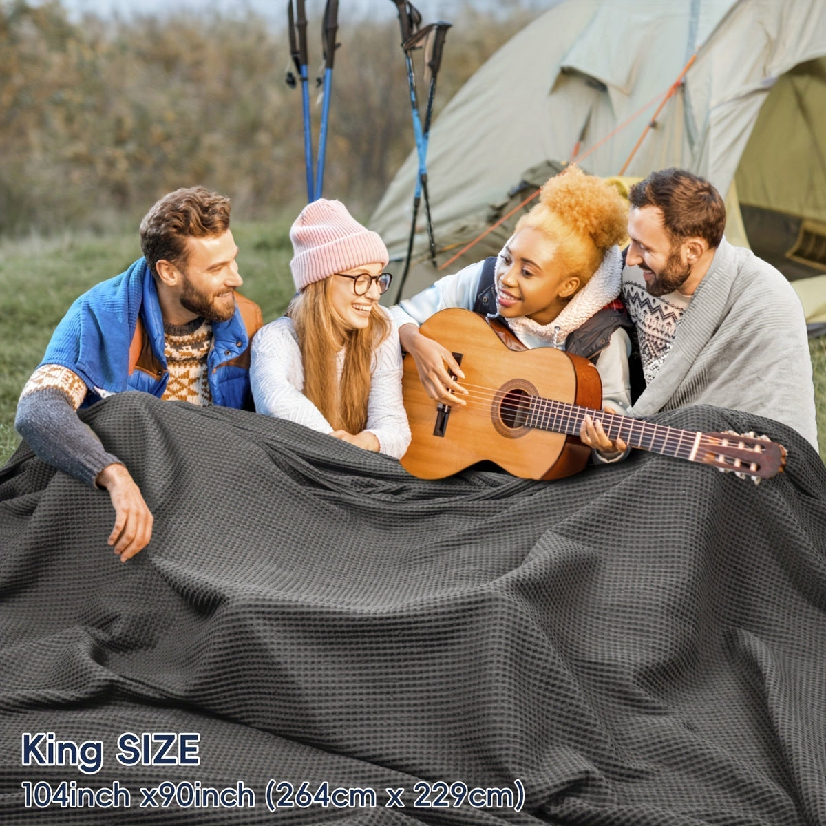 Cloudweave Cozy Waffle Throw Blanket — Lightweight, Durable Everyday Weave