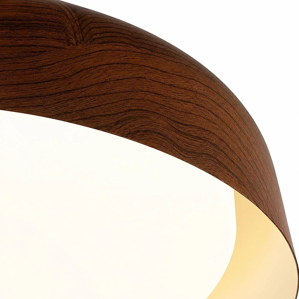 Plafoniera LED color legno in stile wabi-sabi | Souliia