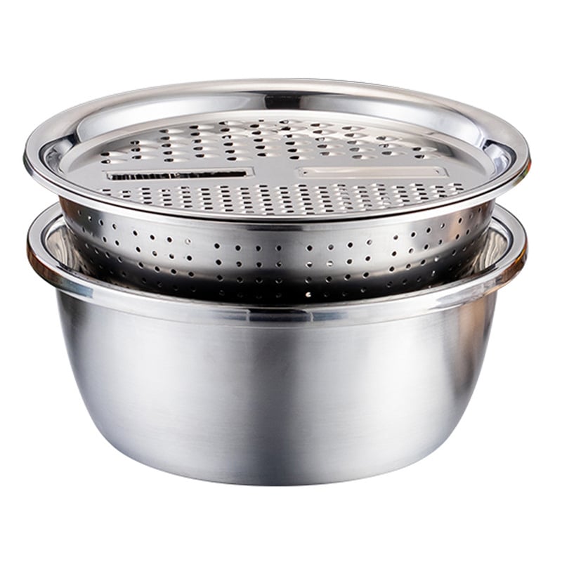 Vegetable Slicer Set with Grater, Strainer, and Mixing Bowl - Souliia