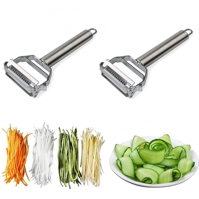 Vegetable Peeler | Dual Blades | Stainless Steel | Kitchen Cutter - Souliia