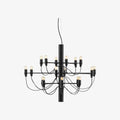 Tendrila zeitgenössischer Mehrfach-Licht-Kronleuchter - Industrie-inspiriertes Design Metallaufhängung für Lounges N01 | Souliia