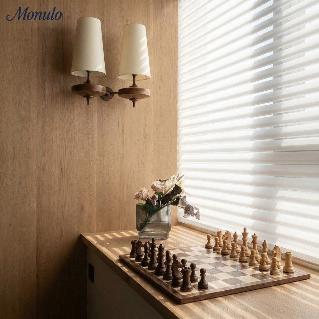 Rowan Retro Fabric Shade Wall Sconce – Classic Fabric Lighting For Bedroom | Souliia
