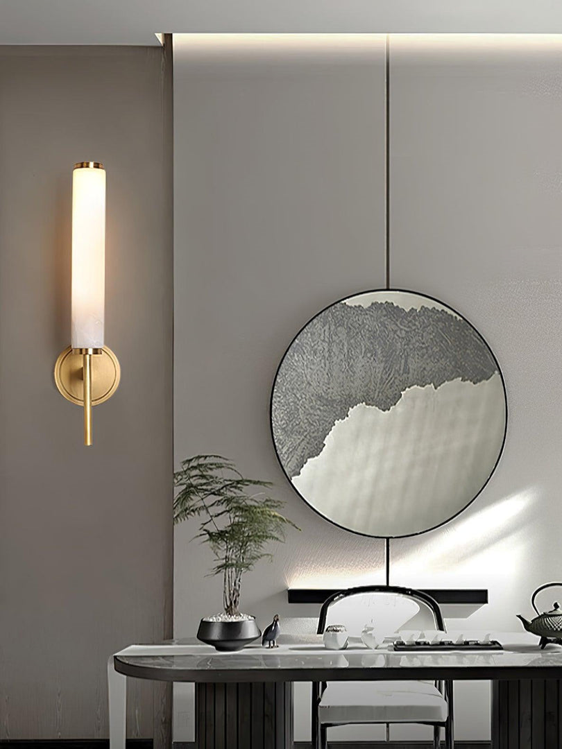 Scandinavian Minimalist Marble Wall Sconce | Souliia