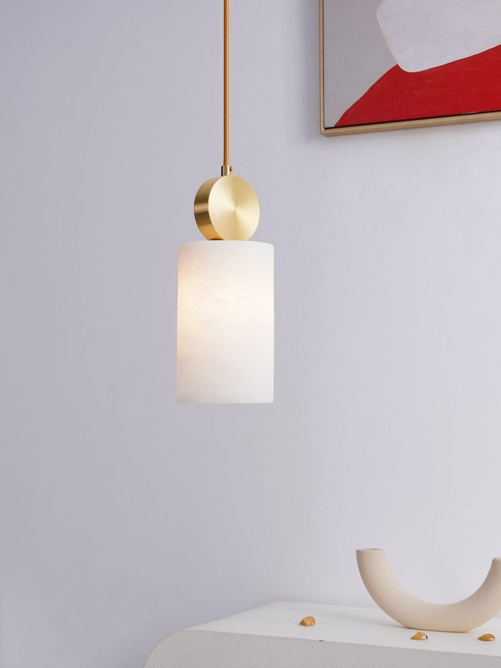 Scandinavian Creative Marble Pendant Light For Bedroom | Souliia