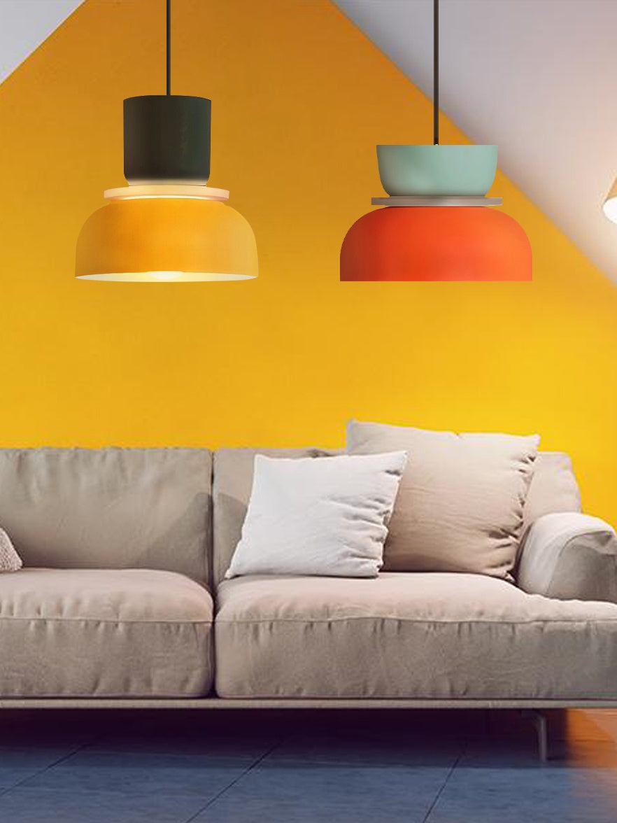 Macaron Acryl Bunte Schalenform Pendelleuchte | Souliia