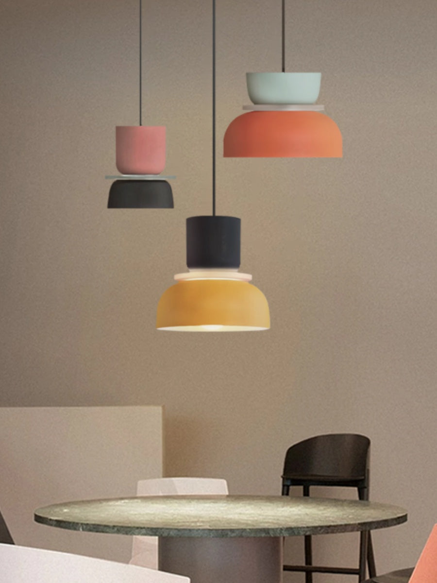 Macaron Acryl Bunte Schalenform Pendelleuchte | Souliia