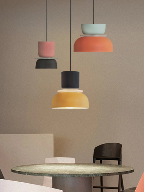 Macaron Acryl Bunte Schalenform Pendelleuchte | Souliia