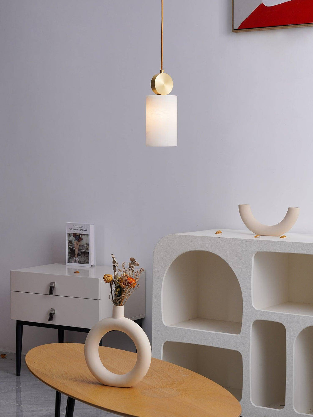 Scandinavian Creative Marble Pendant Light For Bedroom | Souliia