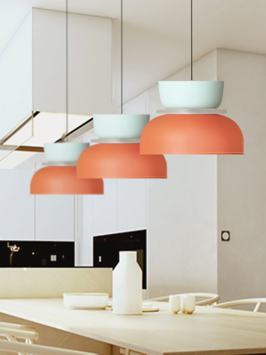 Macaron Acryl Bunte Schalenform Pendelleuchte | Souliia