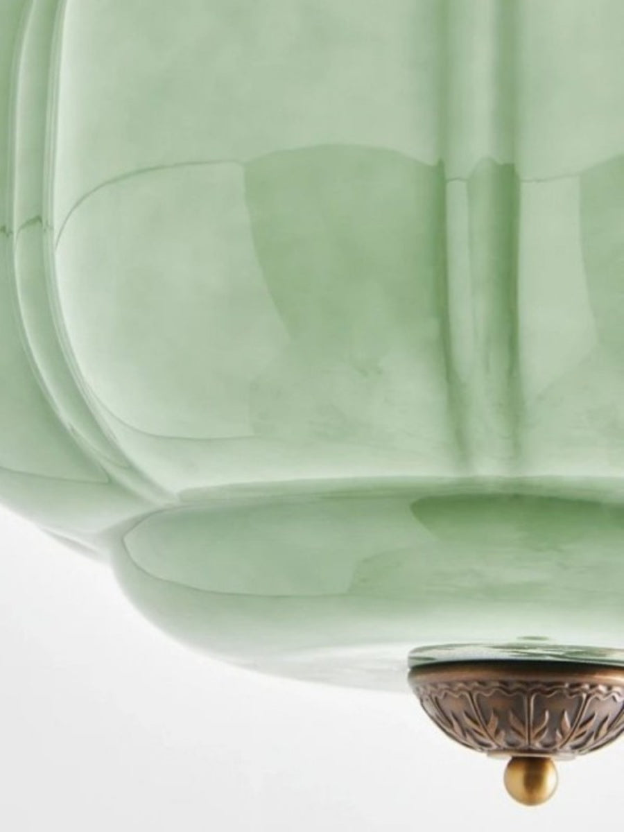 Retro Milk Semi Flush Mount Eloise Ceiling Light | Souliia