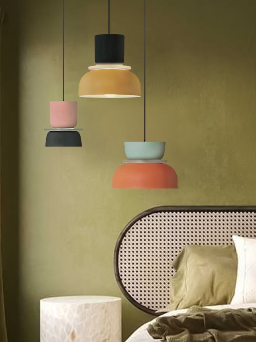 Macaron Acryl Bunte Schalenform Pendelleuchte | Souliia