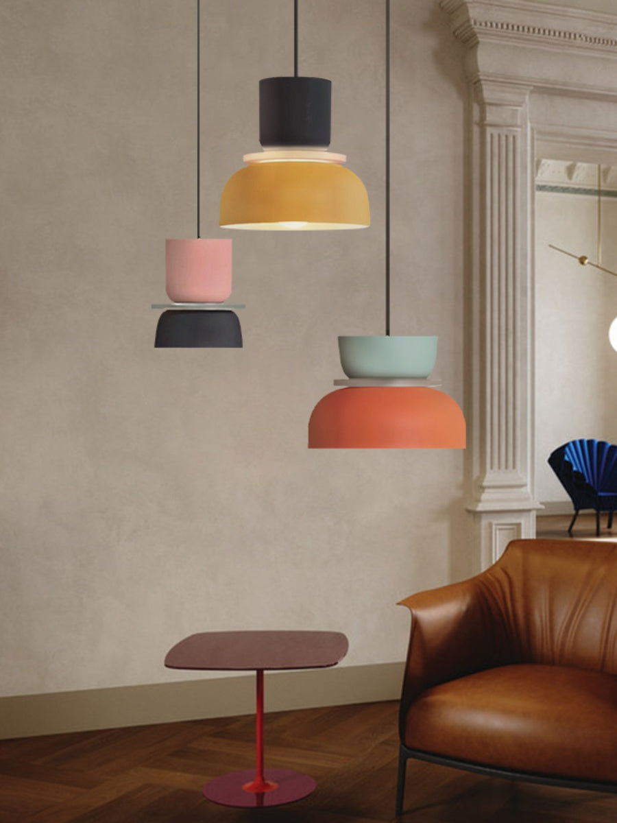 Macaron Acryl Bunte Schalenform Pendelleuchte | Souliia