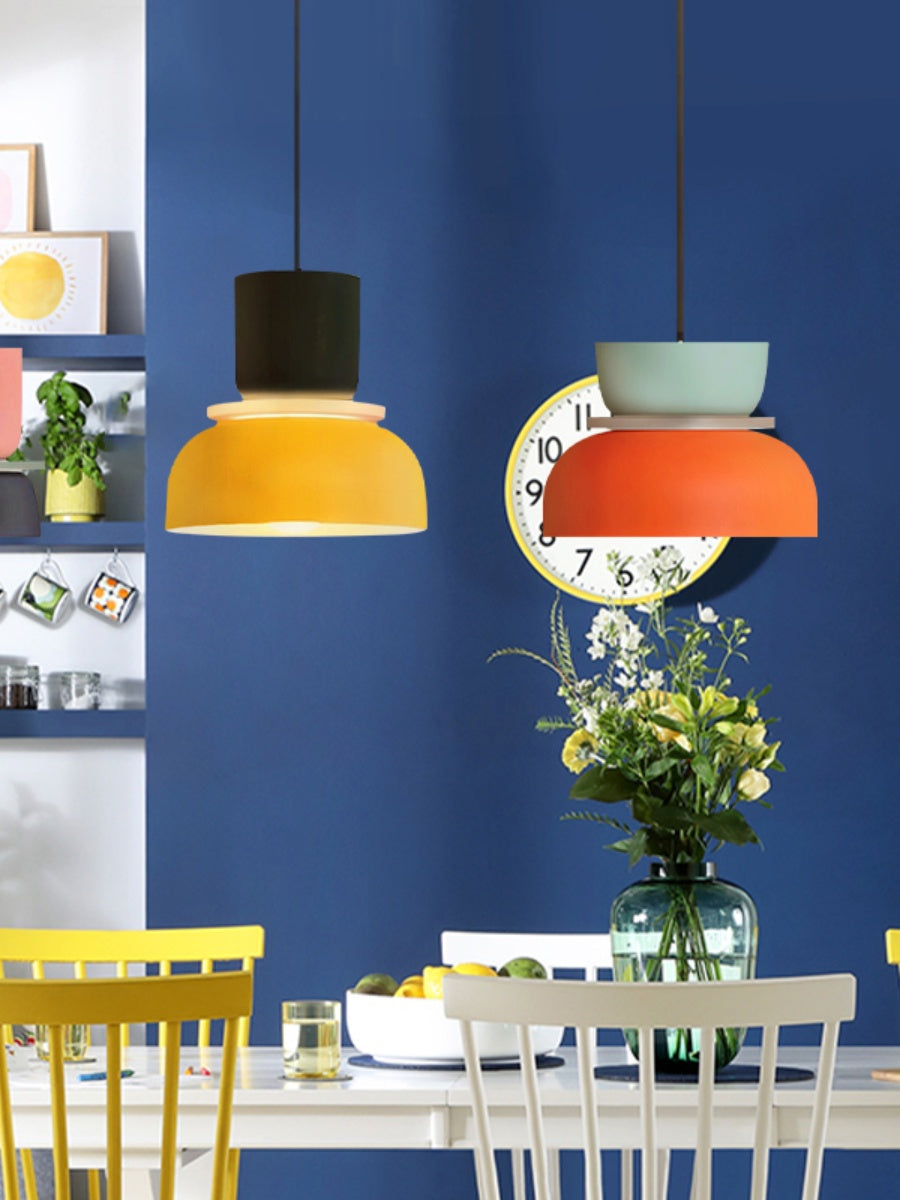 Macaron Acryl Bunte Schalenform Pendelleuchte | Souliia