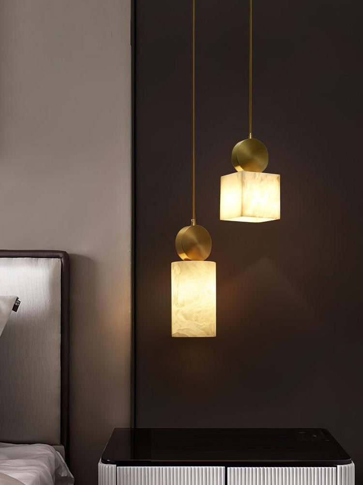 Scandinavian Creative Marble Pendant Light For Bedroom | Souliia