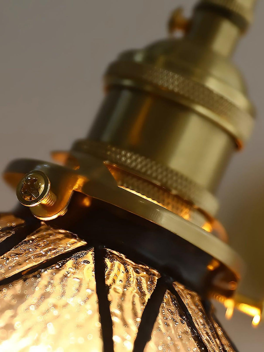 Retro Pastoral Geometric Pattern Wall Lamp | Souliia