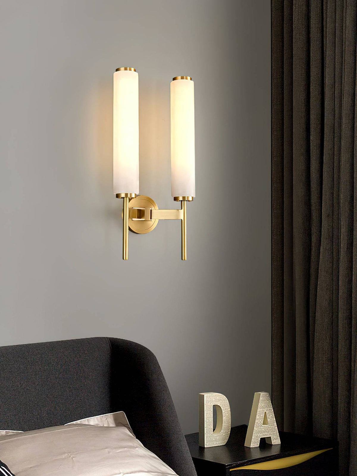 Scandinavian Minimalist Marble Wall Sconce | Souliia