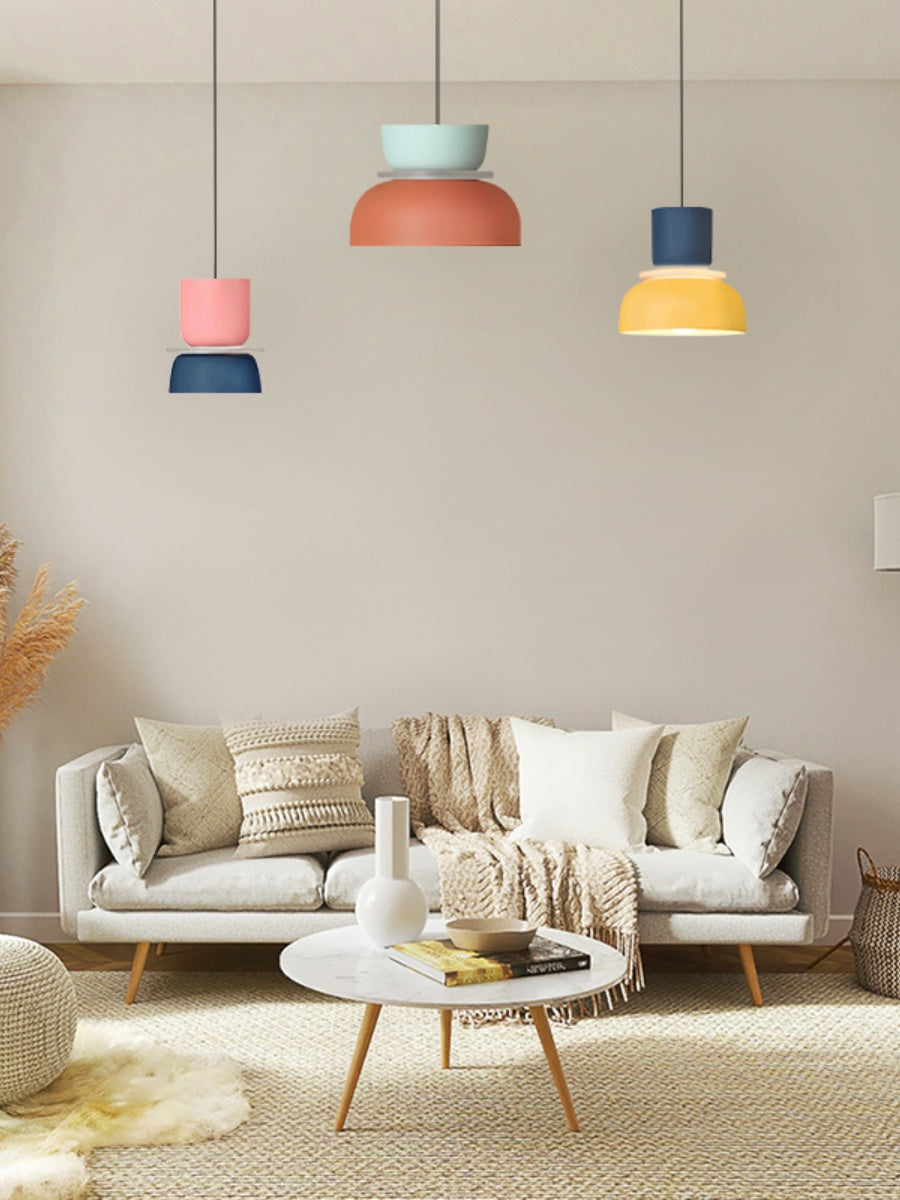 Macaron Acryl Bunte Schalenform Pendelleuchte | Souliia