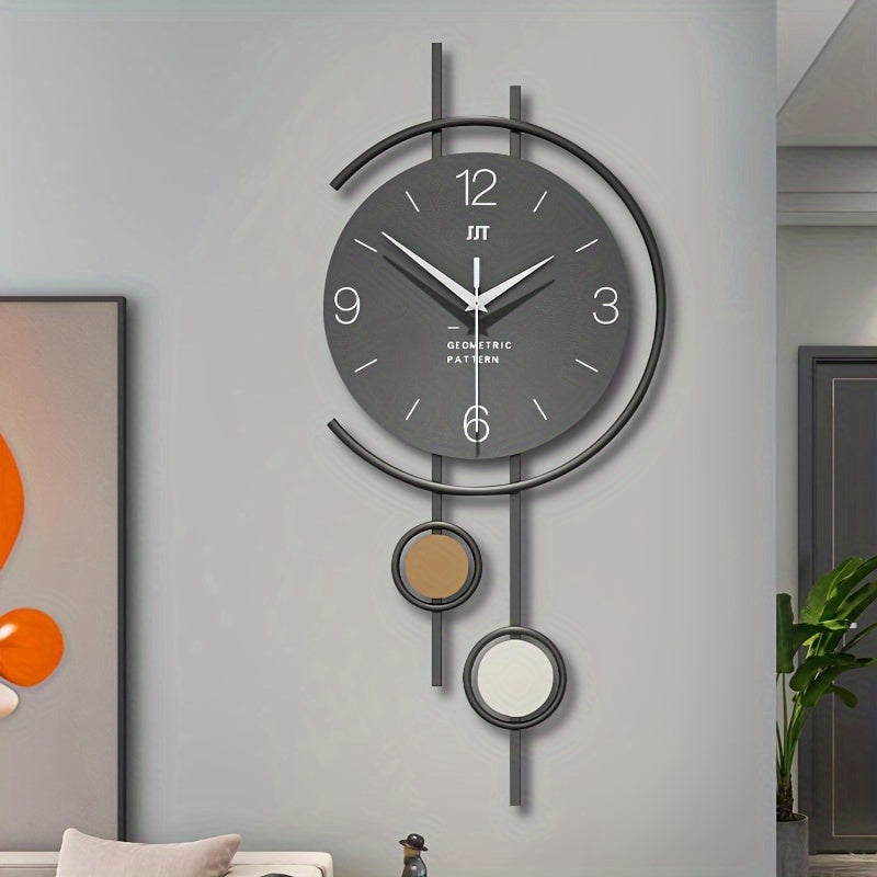 Nordtick Silent Scandinavian Wall Clock — Minimalist Dial, Large Numerals