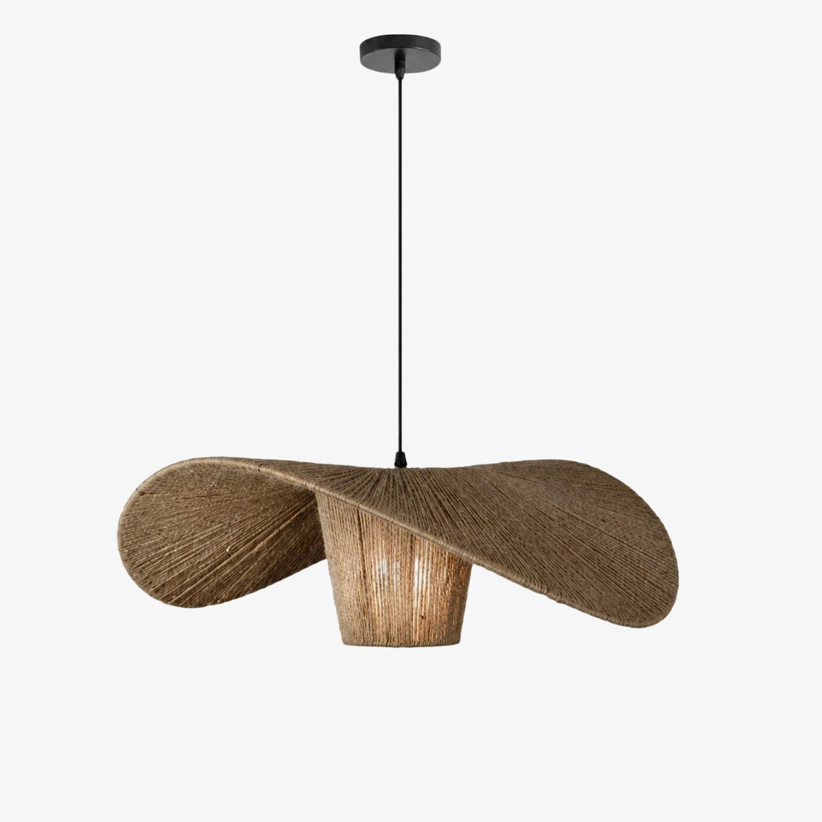 Rattan Hemp Rope Pendant Light for Dining Room | Souliia