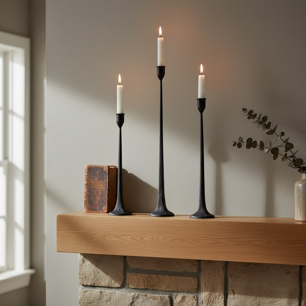 Tegna Modern Tall Candle Stands - Elegant Home Décor for Dining | Souliia