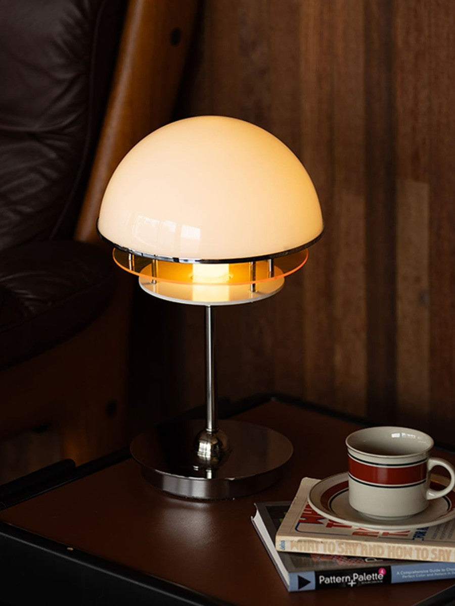 Sunset Bauhaus Vintage Stil Acryl Sonnenuntergang Tischlampe - AFTERGLOW S2 | Souliia