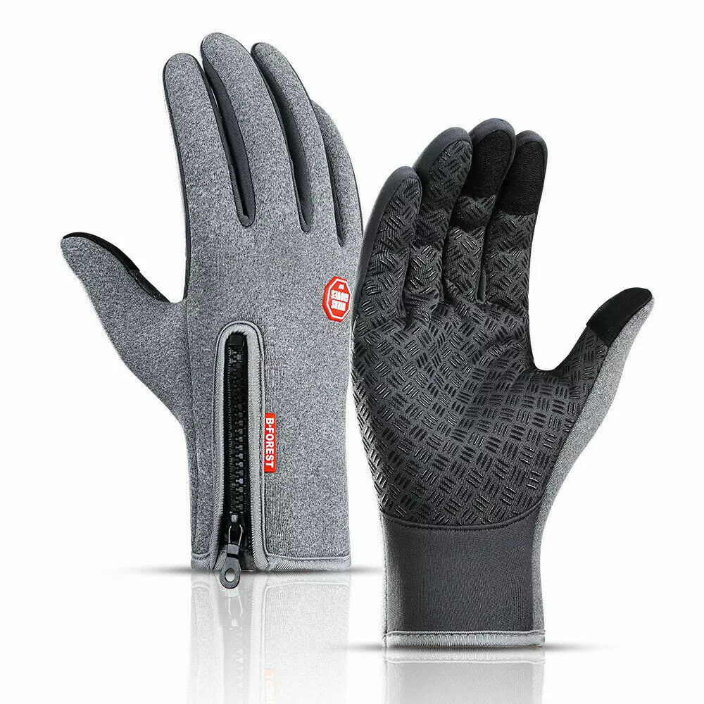 Gants de sports d'hiver chauffants imperméables unisexes avec écran tactile