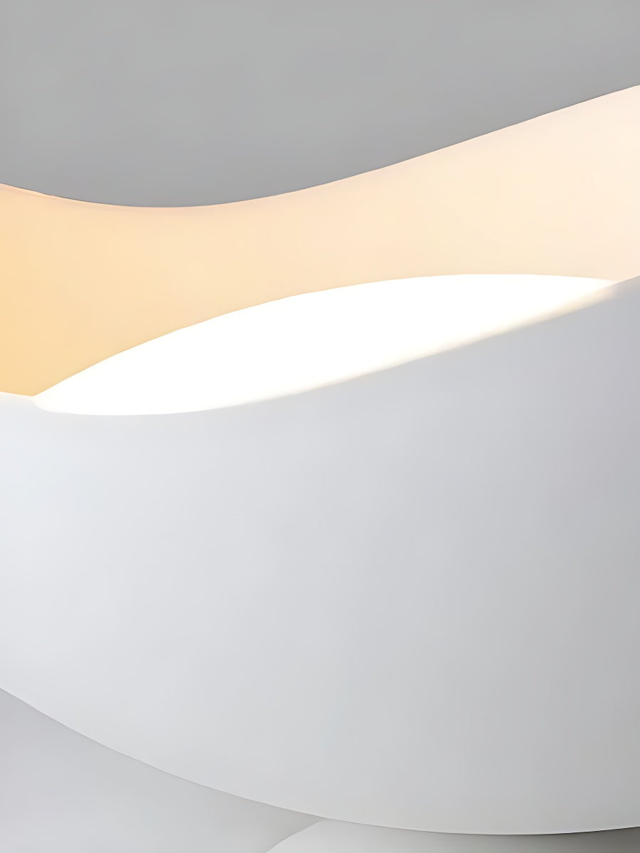 Simple Metal Wave Ceiling Light For Hallway | Souliia
