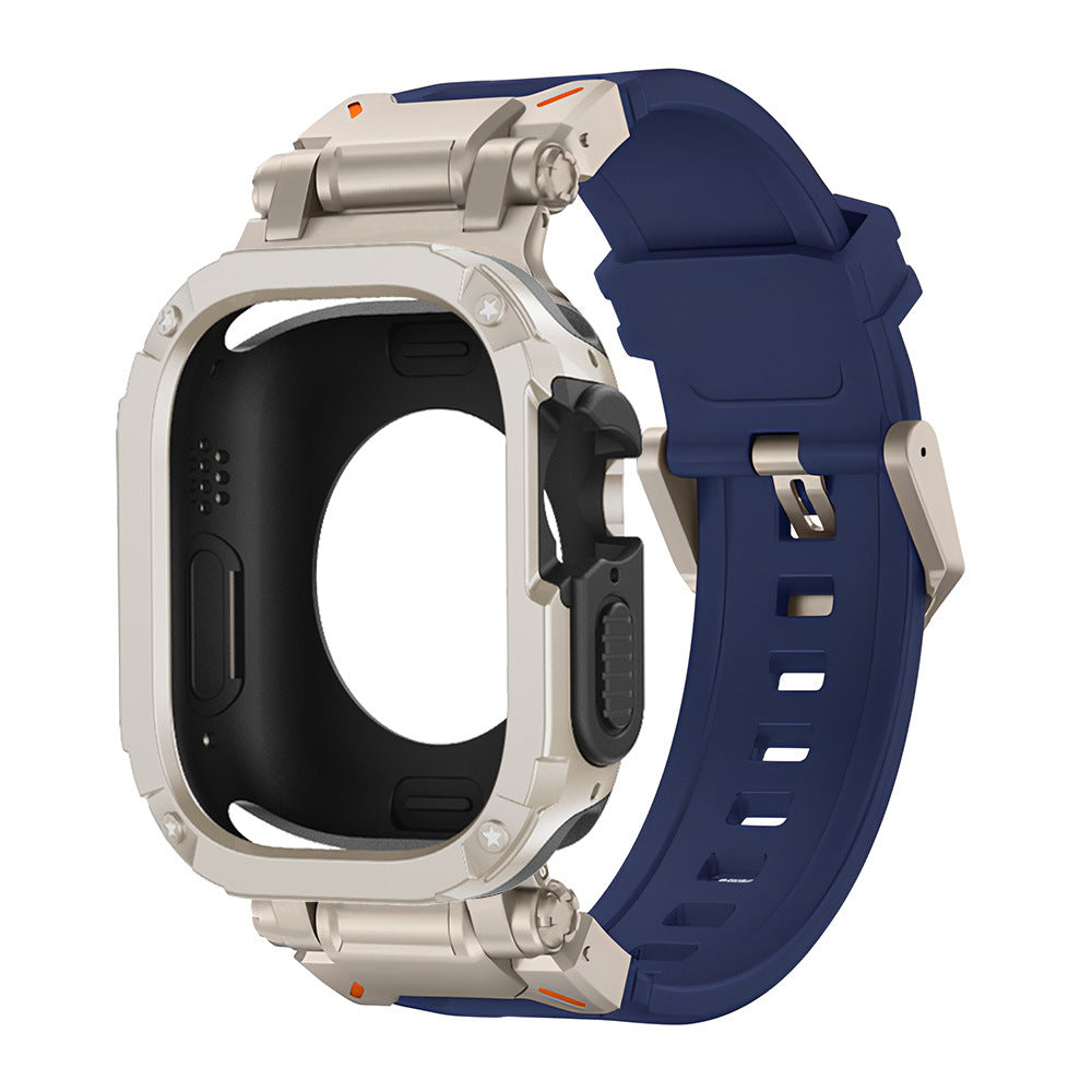 NovaGuard 2-In-1 Apple Watch Slim Case and Fluoro Rubber Strap