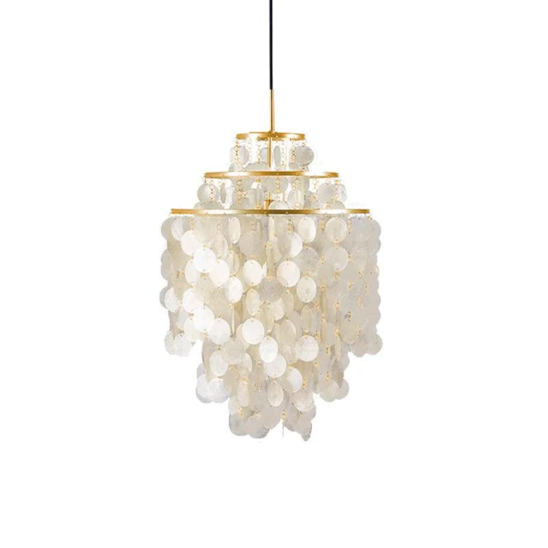 Lumi Seashell Pendant Light — Warm Vintage Ambient Glow
