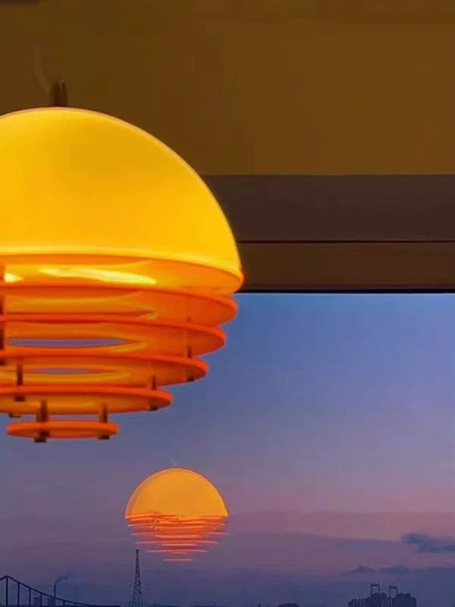 Sunset Pendelleuchte – Emotionale Stimmungsleuchte im Bauhaus-Design - AFTERGLOW S1 | Souliia