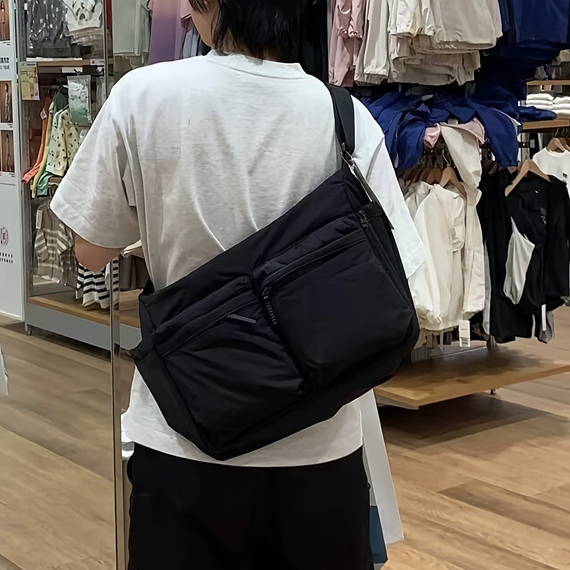 EasyCarry Large One-Shoulder Bag — Adjustable Strap, Ample Interior Storage