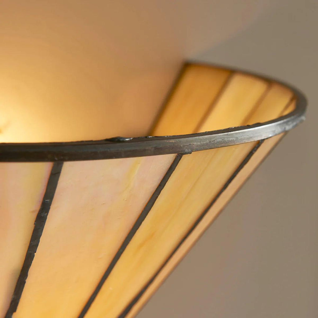 TF Art Deco Tiffany Glass Wall Sconce – Handcrafted Geometric Light for Hallways and Living Areas | Souliia