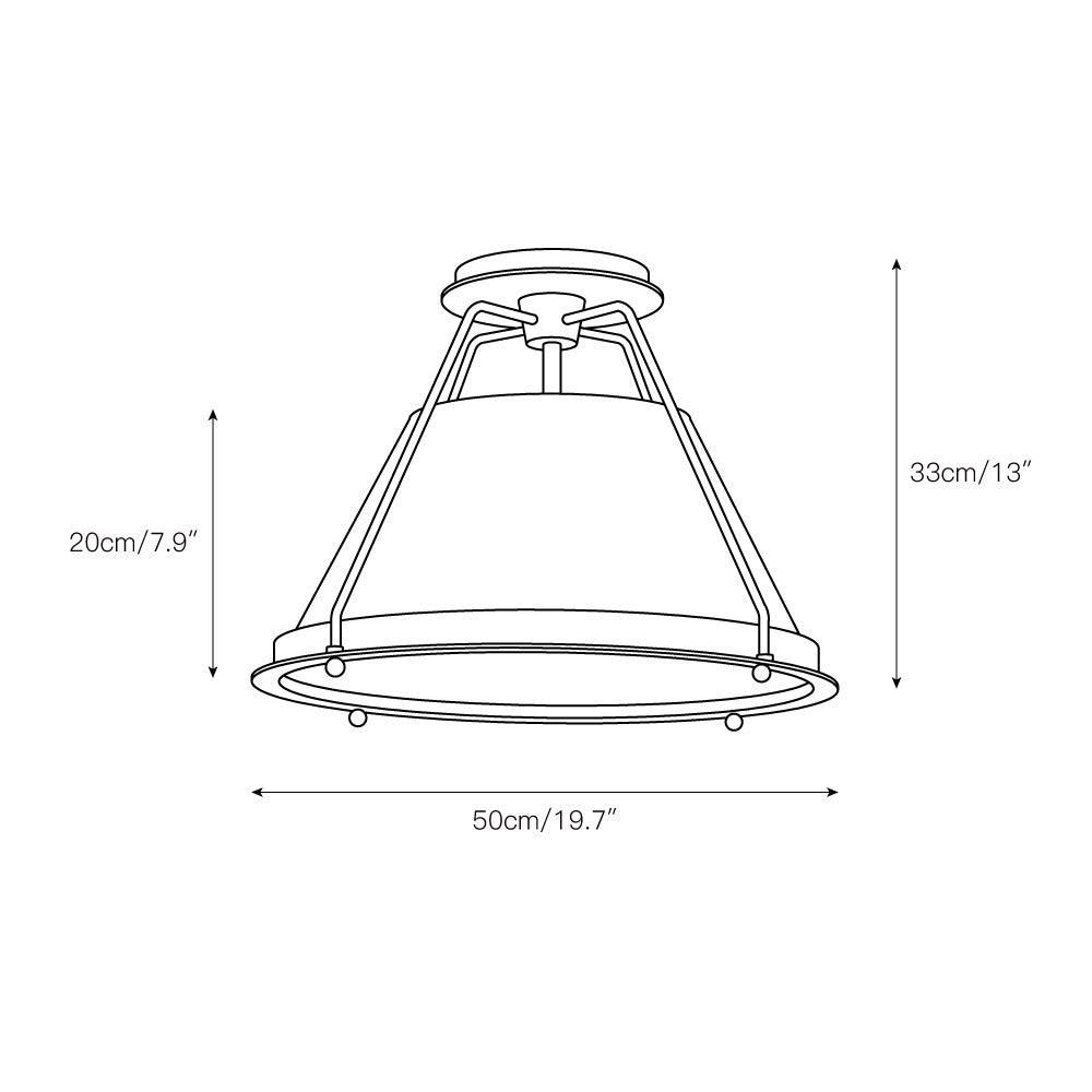 Shelton Flushmount Ceiling Lamp | Souliia