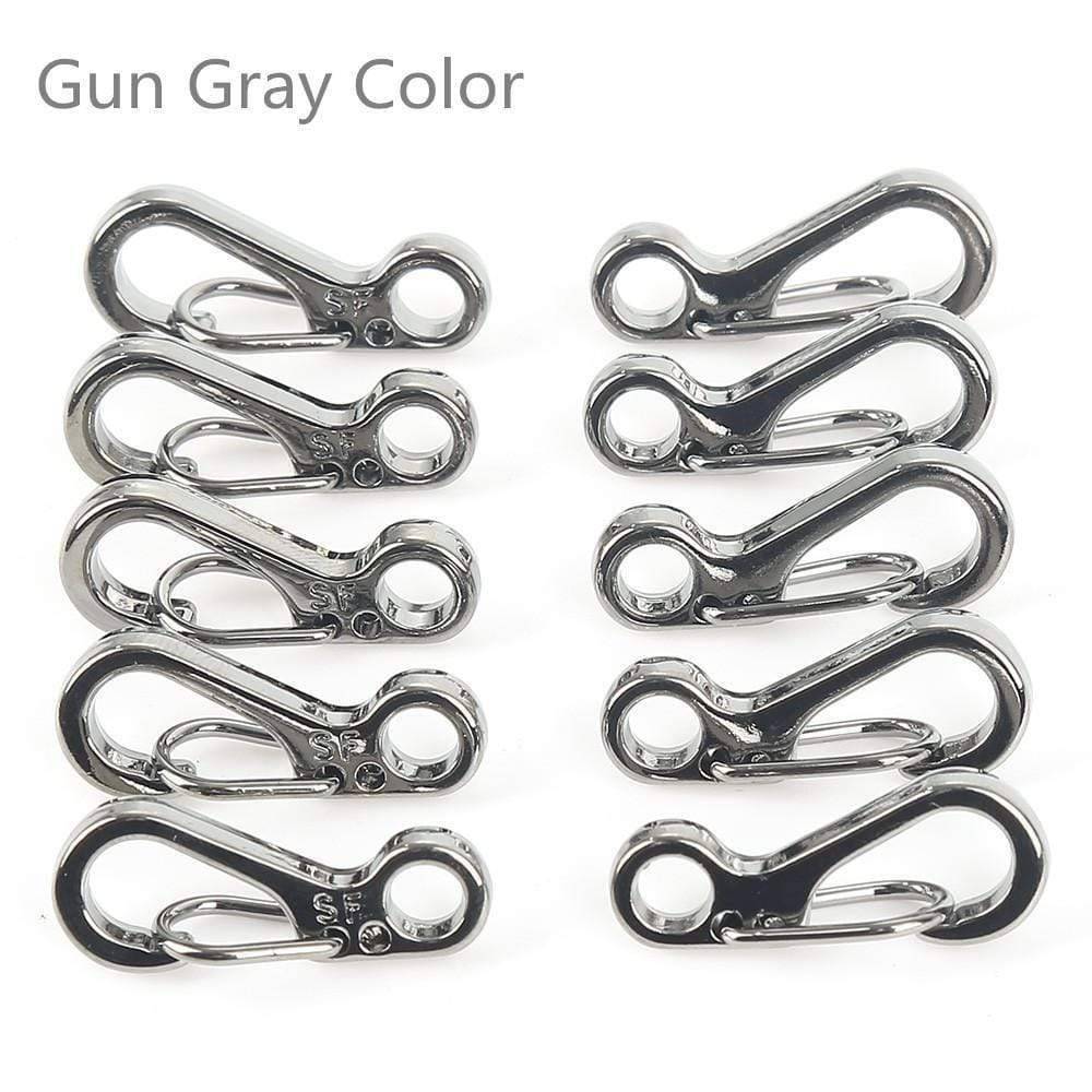 Set of 10 Mini Spring Clasps and Climbing Carabiners for Backpacks - Souliia