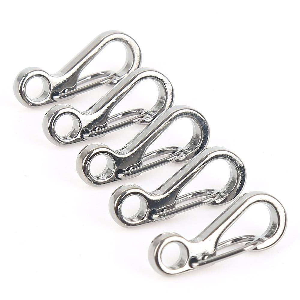 Set of 10 Mini Spring Clasps and Climbing Carabiners for Backpacks - Souliia