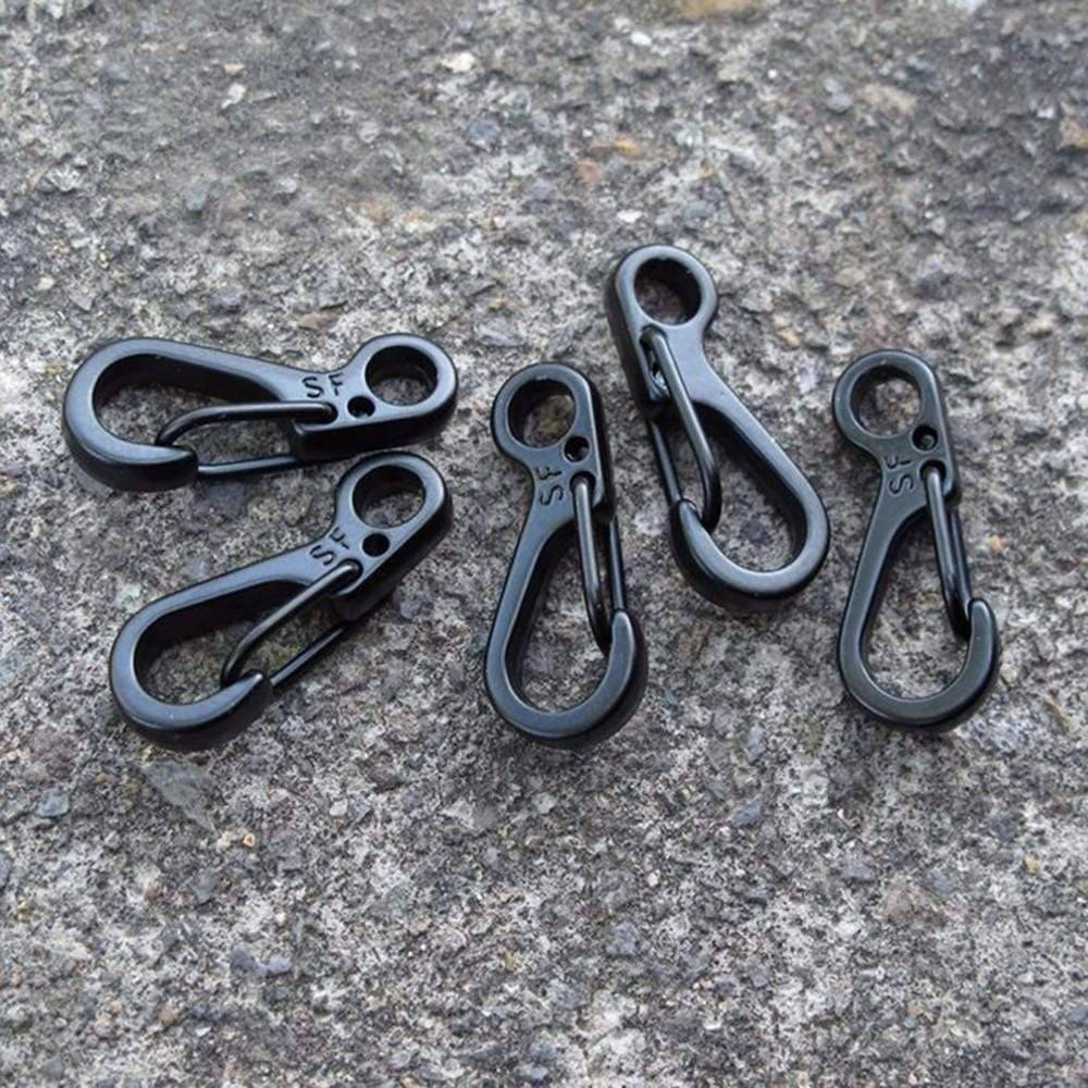 Set of 10 Mini Spring Clasps and Climbing Carabiners for Backpacks - Souliia