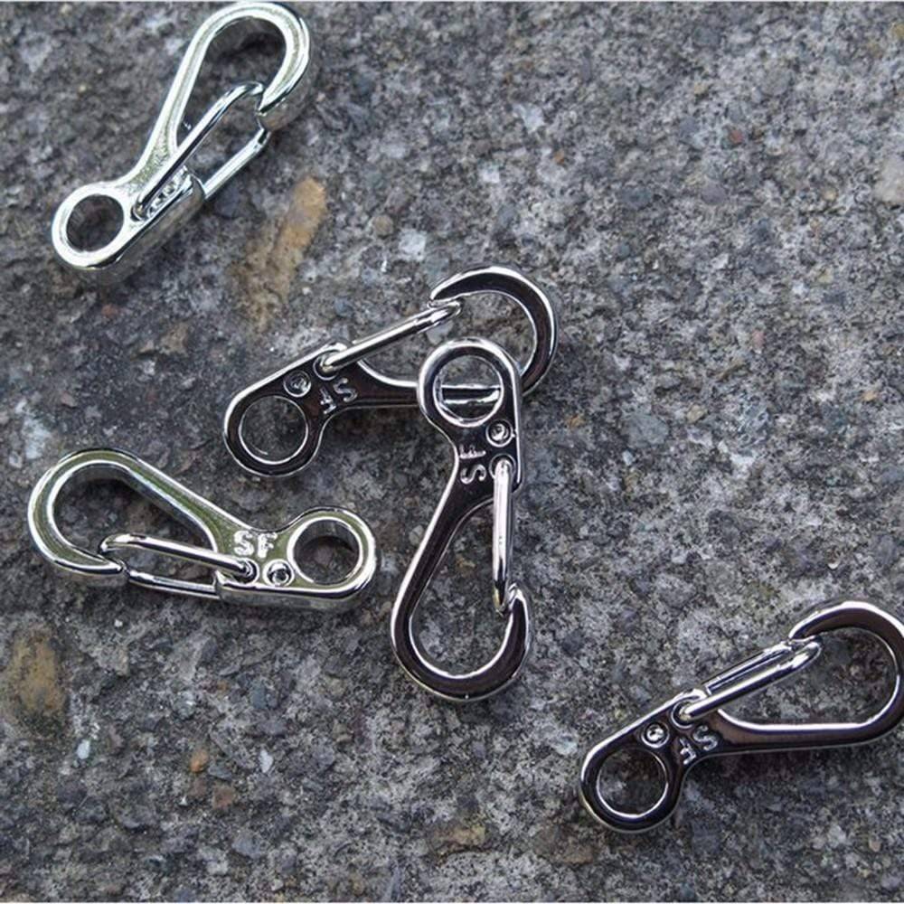 Set of 10 Mini Spring Clasps and Climbing Carabiners for Backpacks - Souliia