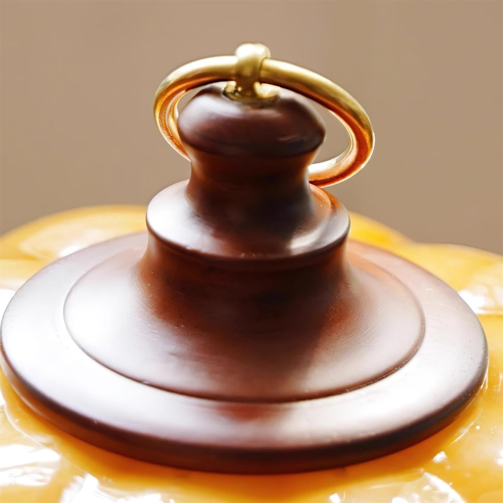 Pumpkin Glass Table Lamp | Souliia